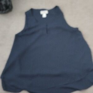 Dark blue Loft outlet tank top